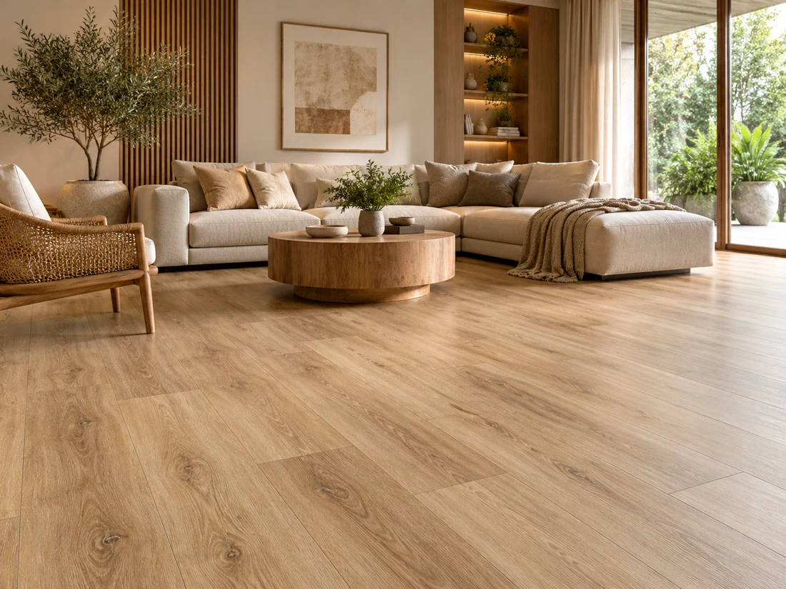 Contoh vinyl spc floor